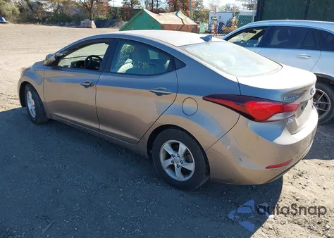 2015 Hyundai Elantra Se из США, поврежденный, VIN 5NPDH4AE6FH620908